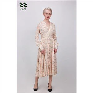 claudie pierlot blomstret kjole